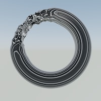 黑曜石保护曼陀罗手链