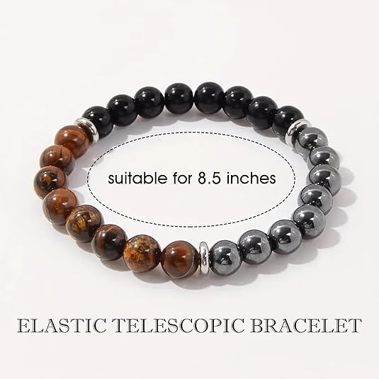 Obsidian hematite tiger's eye gemstone thumbnail 4